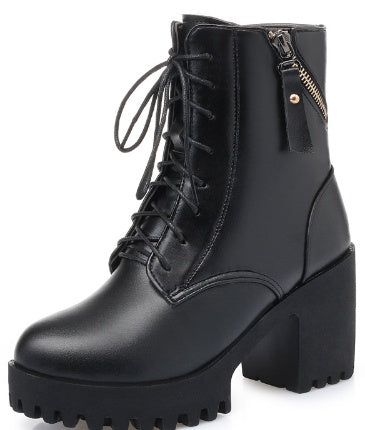 Genuine Leather Fashion Army Boots For Women